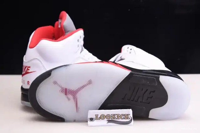 Rep TB Jordan Tongue (2020) 5 Retro Air Fire DA1911-102 Silver Red 0611
